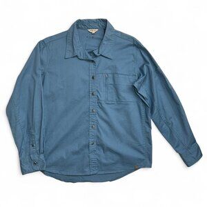 Wrangler Riggs Workwear Blue Button-Up Shirt Sz L – Cotton Stretch